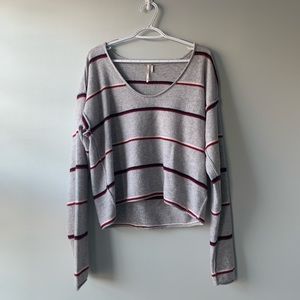 Free People Forever Striped Cashmere Sweater
